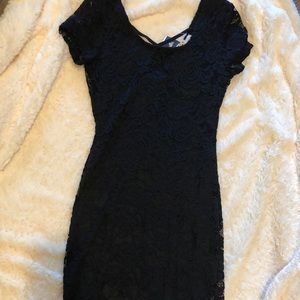 Black Lace midi dress